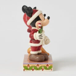 Enesco Jim Shore Disney Mickey And Minnie With Candy Canes Figurine, 6.14" -Hallmark Store Jim Shore Mickey and Minnie in Santa Suits Figurine 6016882 06