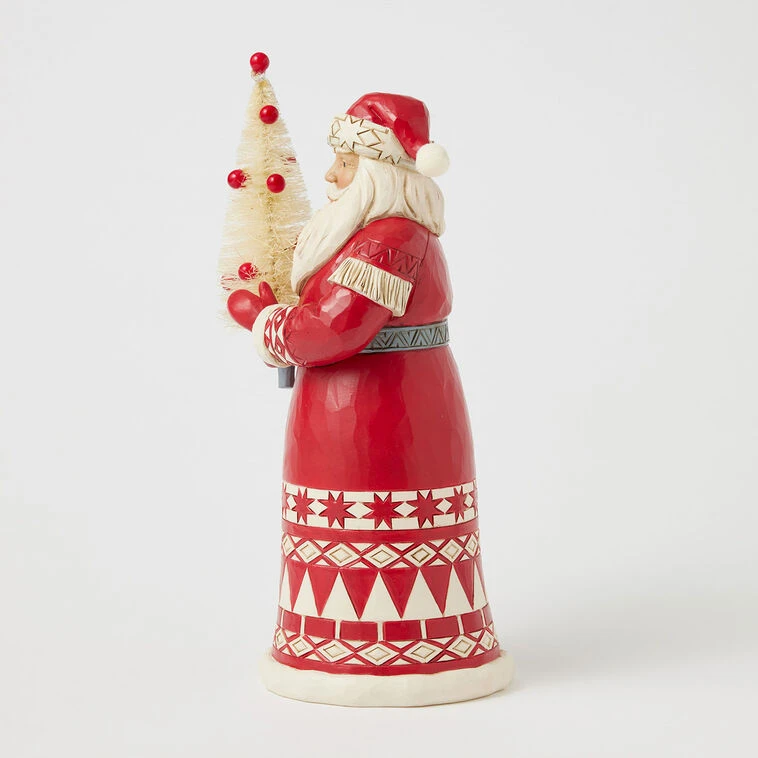 Enesco Jim Shore Nordic Noel Santa With Sisal Tree Figurine, 10.04" 5 Enesco Jim Shore Nordic Noel Santa With Sisal Tree Figurine, 10.04" - Image 3