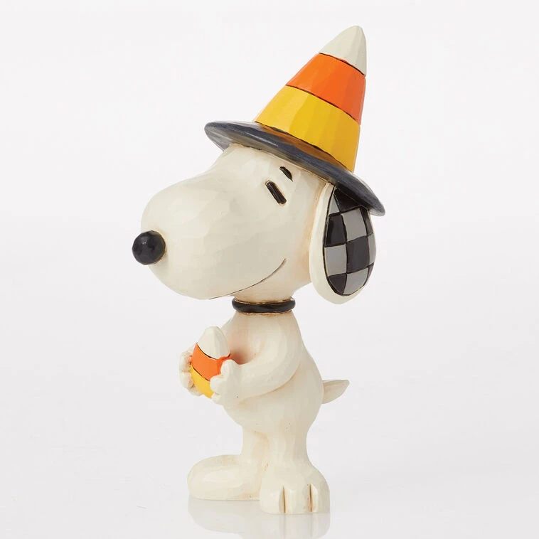 Enesco Jim Shore Peanuts Snoopy Candy Corn Hat Mini Figurine, 3.7" 4 Enesco Jim Shore Peanuts Snoopy Candy Corn Hat Mini Figurine, 3.7" - Image 2