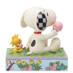 Enesco Jim Shore Peanuts Snoopy And Woodstock Eating Ice Cream Figurine, 5.12" 5 Enesco Jim Shore Peanuts Snoopy And Woodstock Eating Ice Cream Figurine, 5.12" -Hallmark Store Jim Shore Peanuts Snoopy and Woodstock Figurine 6014349 02