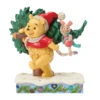 Enesco Jim Shore Disney Winnie The Pooh With Christmas Tree Figurine, 6.22" 1 Enesco Jim Shore Disney Winnie The Pooh With Christmas Tree Figurine, 6.22" -Hallmark Store Jim Shore Pooh Carrying Christmas Tree Figurine 6016886 01