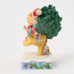 Enesco Jim Shore Disney Winnie The Pooh With Christmas Tree Figurine, 6.22" -Hallmark Store Jim Shore Pooh Carrying Christmas Tree Figurine 6016886 05