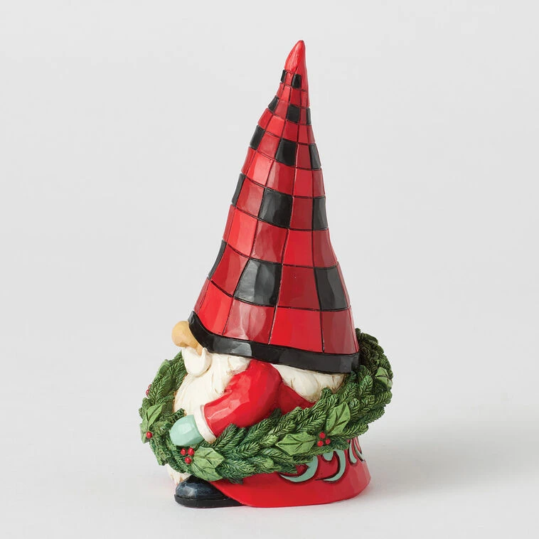 Enesco Jim Shore Heartwood Creek Gnome Wearing Wreath Figurine, 5.51" 4 Enesco Jim Shore Heartwood Creek Gnome Wearing Wreath Figurine, 5.51" - Image 2