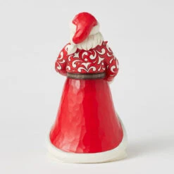 Enesco Jim Shore Heartwood Creek Santa With Blooming Amaryllis Figurine, 8.35" -Hallmark Store Jim Shore Santa Holding Amaryllis Flower Figurine 6017005 02
