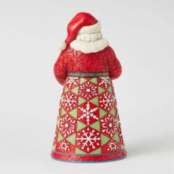 Enesco Jim Shore Heartwood Creek Santa Holding Snow Globe Figurine, 10.6" -Hallmark Store Jim Shore Santa Holding a Snow Globe Figurine 6017003 02