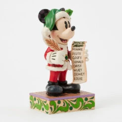 Enesco Jim Shore Disney Santa Mickey Checks His List Figurine, 7.75" -Hallmark Store Jim Shore Santa Mickey Checking His List Figurine 6016890 03