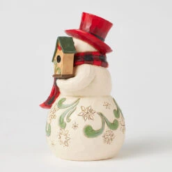 Enesco Jim Shore Heartwood Creek Snowman And Cardinal Figurine, 6.25" 8 Enesco Jim Shore Heartwood Creek Snowman And Cardinal Figurine, 6.25" -Hallmark Store Jim Shore Snowman With Cardinal and Birdhouse Figurine 6017025 03