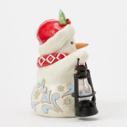 Enesco Jim Shore Heartwood Creek Snowman With Oversized Lantern Figurine, 4.8" -Hallmark Store Jim Shore Snowman With Lantern Figurine 6017298 04