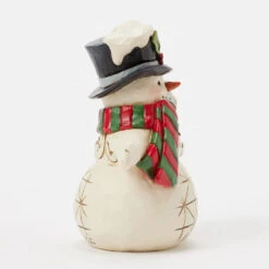 Enesco Jim Shore Heartwood Creek Snowman With Snowflake Cane Mini Figurine, 3.82" 9 Enesco Jim Shore Heartwood Creek Snowman With Snowflake Cane Mini Figurine, 3.82" -Hallmark Store Jim Shore Snowman With Snowflake Cane Mini Figurine 6017277 04