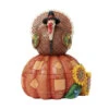 Enesco Jim Shore Turkey Pilgrim On Pumpkin Thanksgiving Figurine, 9.65" H -Hallmark Store Jim Shore Turkey and Pumpkin Thanksgiving Figurine 6016630 01