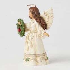 Enesco Jim Shore Woodland Angel With Wreath And Cardinal Figurine, 5.31" 8 Enesco Jim Shore Woodland Angel With Wreath And Cardinal Figurine, 5.31" -Hallmark Store Jim Shore Woodland Angel With Cardinal Wreath Figurine 6017174 03
