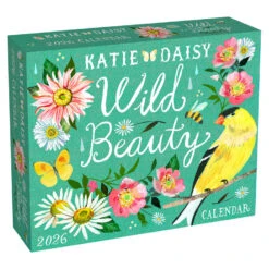 Katie Daisy Wild Beauty 2026 Daily Desktop Calendar