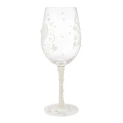 Lolita Two Hearts One Love Handpainted Wine Glass, 15 Oz. 12 Lolita Two Hearts One Love Handpainted Wine Glass, 15 Oz. -Hallmark Store Keepsake for Bride or Wedding Day Lolita Wine Glass 6016403 04