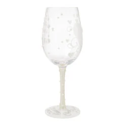 Lolita Two Hearts One Love Handpainted Wine Glass, 15 Oz. 13 Lolita Two Hearts One Love Handpainted Wine Glass, 15 Oz. -Hallmark Store Keepsake for Bride or Wedding Day Lolita Wine Glass 6016403 05