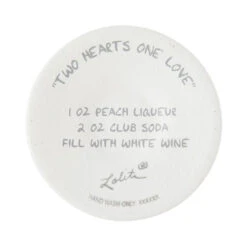 Lolita Two Hearts One Love Handpainted Wine Glass, 15 Oz. 15 Lolita Two Hearts One Love Handpainted Wine Glass, 15 Oz. -Hallmark Store Keepsake for Bride or Wedding Day Lolita Wine Glass 6016403 07