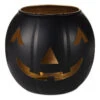 Hallmark Large Black Metal Jack-o'-Lantern Candle Holder -Hallmark Store Large Black Metal JackoLantern Candle Holder 1HGN5303 01