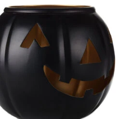 Hallmark Large Black Metal Jack-o'-Lantern Candle Holder -Hallmark Store Large Black Metal JackoLantern Candle Holder 1HGN5303 03