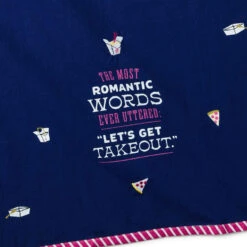 Hallmark Let's Get Takeout Tea Towel, 18x26 -Hallmark Store Lets Get Takeout Funny Kitchen Towel 1SNN1208 04