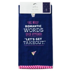 Hallmark Let's Get Takeout Tea Towel, 18x26 -Hallmark Store Lets Get Takeout Funny Kitchen Towel 1SNN1208 05