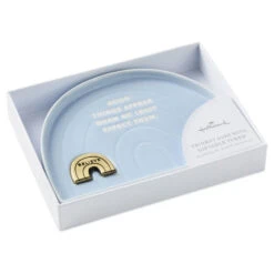 Hallmark Rainbow-Shaped Trinket Dish With Token -Hallmark Store Light Blue RainbowShaped Trinket Dish With Token 1BIT2000 06