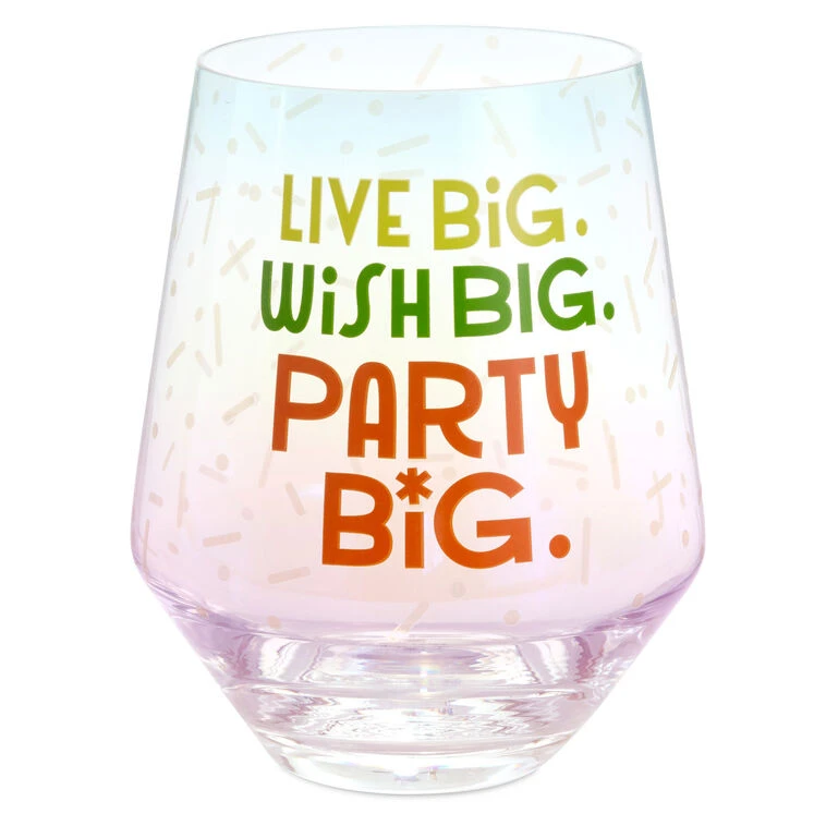 Hallmark Live Big Jumbo Stemless Wine Glass, 43 Oz. 3 Hallmark Live Big Jumbo Stemless Wine Glass, 43 Oz.