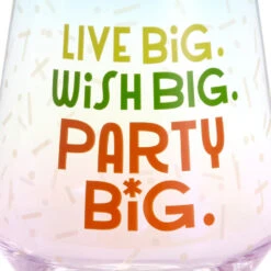 Hallmark Live Big Jumbo Stemless Wine Glass, 43 Oz. 8 Hallmark Live Big Jumbo Stemless Wine Glass, 43 Oz. -Hallmark Store Live Big Jumbo Stemless Wine Glass 1BIR1305 03