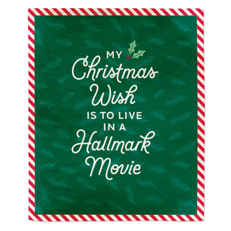 Hallmark Channel My Christmas Wish Throw Blanket, 50x60 3 Hallmark Channel My Christmas Wish Throw Blanket, 50x60