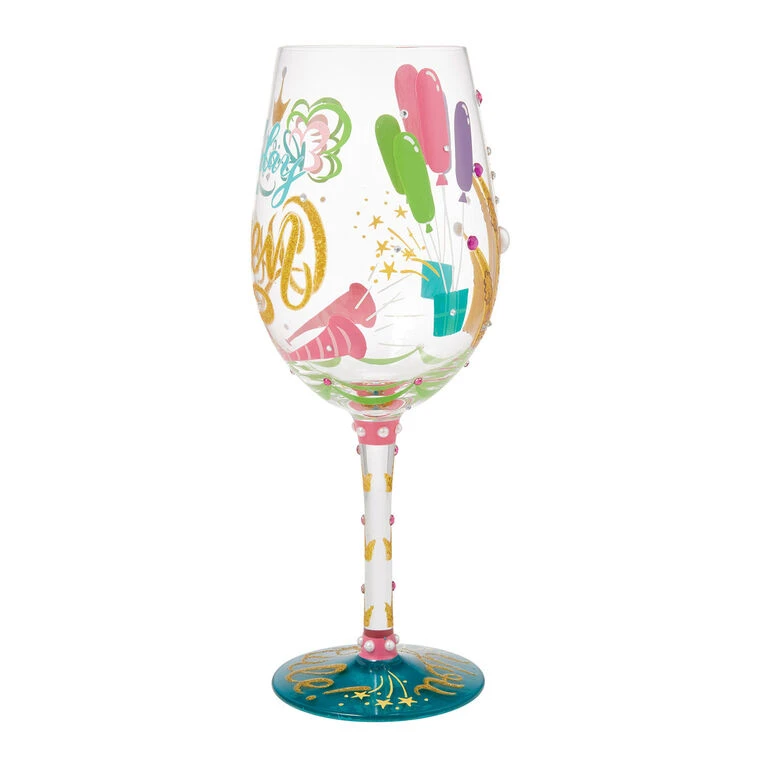Lolita Birthday Queen Handpainted Wine Glass, 15 Oz. 5 Lolita Birthday Queen Handpainted Wine Glass, 15 Oz. - Image 3