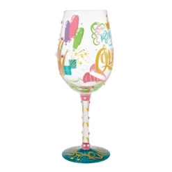 Lolita Birthday Queen Handpainted Wine Glass, 15 Oz. 11 Lolita Birthday Queen Handpainted Wine Glass, 15 Oz. -Hallmark Store Lolita Birthday Queen and Gold Crown Wine Glass 6016400 04