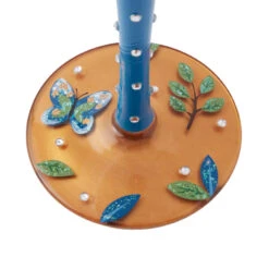 Lolita Garden Butterfly Handpainted Wine Glass, 15 Oz. 8 Lolita Garden Butterfly Handpainted Wine Glass, 15 Oz. -Hallmark Store Lolita Blue Butterfly With Flowers Wine Glass 6016969 03