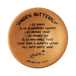 Lolita Garden Butterfly Handpainted Wine Glass, 15 Oz. 9 Lolita Garden Butterfly Handpainted Wine Glass, 15 Oz. -Hallmark Store Lolita Blue Butterfly With Flowers Wine Glass 6016969 04