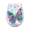 Lolita Bejeweled Butterfly Stemless Handpainted Wine Glass, 20 Oz. 2 Lolita Bejeweled Butterfly Stemless Handpainted Wine Glass, 20 Oz. -Hallmark Store Lolita Butterfly With Gems Stemless Wine Glass 6016973 01