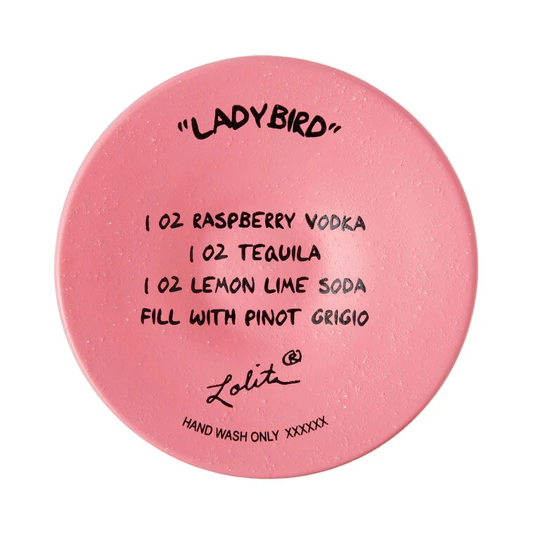 Lolita Ladybird Handpainted Wine Glass, 15 Oz. 6 Lolita Ladybird Handpainted Wine Glass, 15 Oz. - Image 4