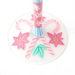 Lolita Nutcracker Delight Handpainted Wine Glass, 15 Oz. -Hallmark Store Lolita Pink and Blue Nutcracker Wine Glass 6017411 03