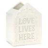 Hallmark Love Lives Here House-Shaped Vase 2 Hallmark Love Lives Here House-Shaped Vase -Hallmark Store Love Lives Here HouseShaped Vase 1SNN1137 01