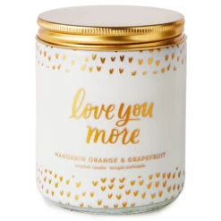 Hallmark Love You More Scented Single-Wick Jar Candle, 7 Oz.