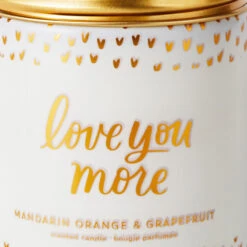 Hallmark Love You More Scented Single-Wick Jar Candle, 7 Oz. -Hallmark Store Love You Scented Orange and Grapefruit Jar Candle 1FCD1013 04