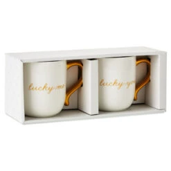 Hallmark Lucky Me And Lucky You Mugs, Set Of 2 9 Hallmark Lucky Me And Lucky You Mugs, Set Of 2 -Hallmark Store Lucky Me and Lucky You Mugs Set of 2 1ERL1209 04