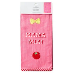 Hallmark Mama Mia! Tea Towel, 18x26 -Hallmark Store Mamma Mia Kitchen Towel for Mom 1SNN1200 05