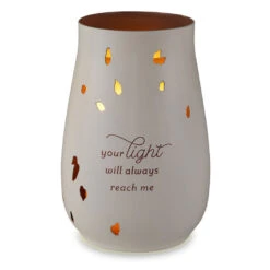 Hallmark Your Light Will Always Reach Me Candle Sleeve 9 Hallmark Your Light Will Always Reach Me Candle Sleeve -Hallmark Store Memorial Candle Sleeve With Cutouts 1BMK1627 04