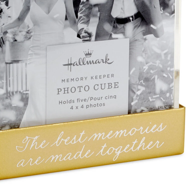 Hallmark Photo Cube Acrylic Picture Frame, Holds 5 Photos 6 Hallmark Photo Cube Acrylic Picture Frame, Holds 5 Photos - Image 4