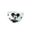 R Squared Disney Mickey Mouse Sculpted Noodle Bowl With Chopsticks -Hallmark Store Mickey Mouse Black and White Bowl With Chopsticks 4024615 01