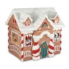 Hallmark Disney Mickey Mouse And Friends Gingerbread House Cookie Jar With Music