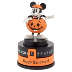 Hallmark Disney Jack-o'-Lantern Mickey Mouse Halloween Countdown Calendar Statue, 7" 9 Hallmark Disney Jack-o'-Lantern Mickey Mouse Halloween Countdown Calendar Statue, 7" -Hallmark Store Mickey Mouse Halloween Countdown Calendar Figurine 1HGN1556 03