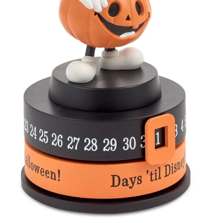 Hallmark Disney Jack-o'-Lantern Mickey Mouse Halloween Countdown Calendar Statue, 7" 6 Hallmark Disney Jack-o'-Lantern Mickey Mouse Halloween Countdown Calendar Statue, 7" - Image 4