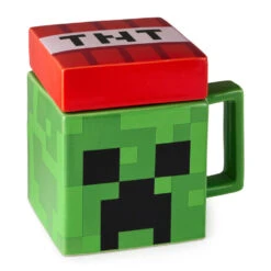 Hallmark Minecraft Creeper Square Mug With Game Sounds, 15 Oz.