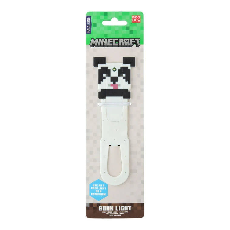Paladone Minecraft Panda Clip-On Bookmark With LED Reading Light 5 Paladone Minecraft Panda Clip-On Bookmark With LED Reading Light - Image 3