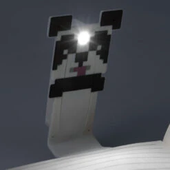 Paladone Minecraft Panda Clip-On Bookmark With LED Reading Light 11 Paladone Minecraft Panda Clip-On Bookmark With LED Reading Light -Hallmark Store Minecraft Panda ClipOn Bookmark With Light PP13678MCF 04