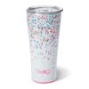 Swig Confetti Stainless Steel Tumbler, 32 Oz. 1 Swig Confetti Stainless Steel Tumbler, 32 Oz. -Hallmark Store Mini Dots on White Insulated Drinking Glass S102C32CN 01