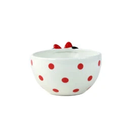 R Squared Disney Minnie Mouse Sculpted Noodle Bowl With Chopsticks -Hallmark Store Minnie Mouse Red PolkaDotted Bowl With Chopsticks 4024616 02